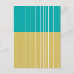 Cartes Pour Fêtes Annuelles Blocs et lignes géométriques Bleu jaune