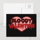 Cartes Pour Fêtes Annuelles Bloody Valentine (Devant / Derrière)