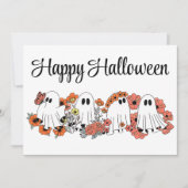 Cartes Pour Fêtes Annuelles Bloom & Boo — Une Parade Fantôme Florale (Devant)