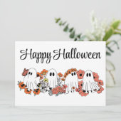 Cartes Pour Fêtes Annuelles Bloom & Boo — Une Parade Fantôme Florale (Debout devant)