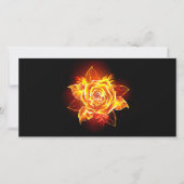 Cartes Pour Fêtes Annuelles Blooming Fire Rose (Devant)