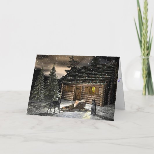 Cartes Pour Fêtes Annuelles Bloqué par la neige (Devant)