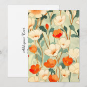 Cartes Pour Fêtes Annuelles Blossom vintage (Devant / Derrière)