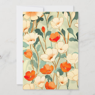 Cartes Pour Fêtes Annuelles Blossom vintage