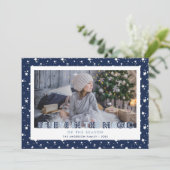 Cartes Pour Fêtes Annuelles Blue Believe In the Magic Stars Photo (Debout devant)