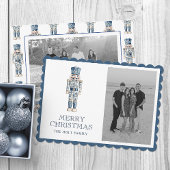 Cartes Pour Fêtes Annuelles Blue Chinoiserie Christmas Nutcracker Photo