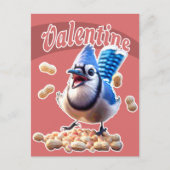 Cartes Pour Fêtes Annuelles Blue Jay Peanuts Funky Crazy School Valentine (Devant)