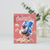 Cartes Pour Fêtes Annuelles Blue Jay Peanuts Funky Crazy School Valentine (Debout devant)
