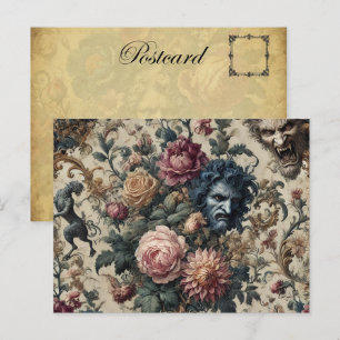 Cartes Pour Fêtes Annuelles Blue Moon Grimoire - Gothique Victorien