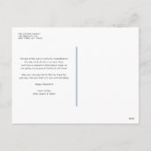 Cartes Pour Fêtes Annuelles Blue Shalom Bold Typographie Hanoukka Photo (Dos)