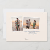 Cartes Pour Fêtes Annuelles Blue Simple Serif Happy Hanoukka (Dos)