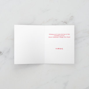 Cartes Pour Fêtes Annuelles Bluebird de Noël personnalisé avec Sucre de canne