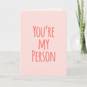 Cartes Pour Fêtes Annuelles Blush Pink Vous êtes mon ami Citation