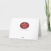 Cartes Pour Fêtes Annuelles Bœuf à longues cornes comique (Dos)