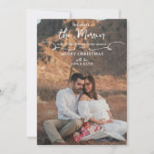 Cartes Pour Fêtes Annuelles Boho Annonce de Grossesse Plus on est de Fous Rieu (Devant)