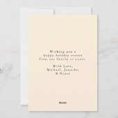 Cartes Pour Fêtes Annuelles Boho Aquarelle Sleigh de Noël sans photo (Dos)