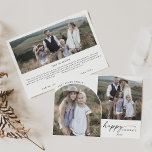 Cartes Pour Fêtes Annuelles Boho Arch moderne 3 Photos de famille Nouvelles<br><div class="desc">Cette carte de vacances moderne Boho Arch 3 photos familiales news est le meilleur accueil de vacances moderne. Le design bohème noir et blanc présente une typographie industrielle unique avec style vintage minimaliste. Personnalisez la carte avec 3 photos (2 sur le devant et 1 sur le dos), votre nom de...</div>