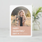 Cartes Pour Fêtes Annuelles Boho Arch Photo Saint Valentin (Debout devant)