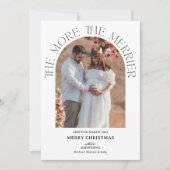 Cartes Pour Fêtes Annuelles Boho Arch Plus on est ravi Annonce de Grossesse (Devant)