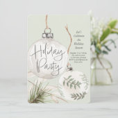 Cartes Pour Fêtes Annuelles Boho Baubles Fête (Debout devant)