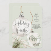 Cartes Pour Fêtes Annuelles Boho Baubles Fête (Devant / Derrière)