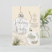 Cartes Pour Fêtes Annuelles Boho Baubles Fête (Debout devant)