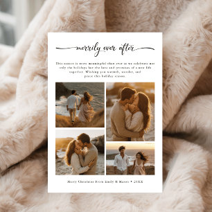Cartes Pour Fêtes Annuelles Boho Beach 4 Photo Mariés à tout jamais Mariage