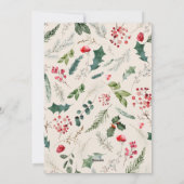 Cartes Pour Fêtes Annuelles Boho Botanical Arch Joyeuses Vacances 1 Photo (Dos)