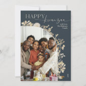 Cartes Pour Fêtes Annuelles Boho Botanical Happy Kwanzaa Photo (Devant)