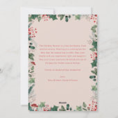 Cartes Pour Fêtes Annuelles Boho Chic Calligraphie Blush Pink Photo (Dos)