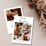 Cartes Pour Fêtes Annuelles Boho Chic Christmas Card Photo Collage<br><div class="desc">Modèle de carte photo de Noël Boho moderne parfait pour les photographes et les utilisateurs de Photoshop. Entrez vos propres images et votre propre libellé,  et vous serez prêt à commencer. Il suffit de glisser-déplacer pour remplacer par vos propres images et message peut être customisé</div>