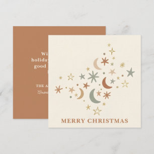 Cartes Pour Fêtes Annuelles Boho Cluster d'étoiles de Noël