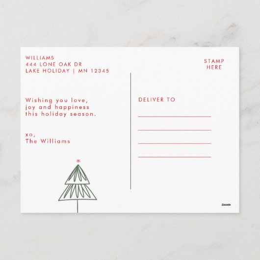 Cartes Pour Fêtes Annuelles Boho élégant Bonnes Fêtes arc en ciel Noël (Dos)