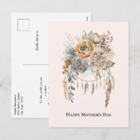 Boho Flower Bouquet et Dreamcatcher Fête des Mères