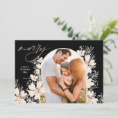 Cartes Pour Fêtes Annuelles Boho Joyeux Noël sombre (Debout devant)