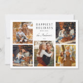 Cartes Pour Fêtes Annuelles Boho Minimalist Christmas 5 Photo Collage (Devant)