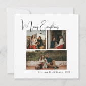 Cartes Pour Fêtes Annuelles Boho moderne Joyeux Tout Six Photo Noël (Devant)