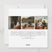 Cartes Pour Fêtes Annuelles Boho moderne Joyeux Tout Six Photo Noël (Dos)