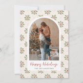 Cartes Pour Fêtes Annuelles Boho moderne Noël Motif Arch Photo (Devant)