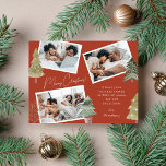 Cartes Pour Fêtes Annuelles Boho Terracotta Multi Photo Pine Tree<br><div class="desc">Accueillez vos amis et proches pour des vacances de paix, de joie et de bonheur avec cette carte de voeux de Noël boho teracotta moderne et élégante qui présente trois belles photos de votre famille dans un collage insolite agrémenté de pins aquarellisés à la main. (Les photos de placement sont...</div>