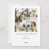 Cartes Pour Fêtes Annuelles Boho Typographie Happy Holidays Arch Photo (Dos)