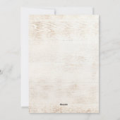 Cartes Pour Fêtes Annuelles Bois clair rustique | Floral rouge (Dos)