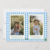 Cartes Pour Fêtes Annuelles Bois de Noël bleu Boxwood Wreath (Dos)