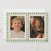 Cartes Pour Fêtes Annuelles Bois de Noël en Bois rouge - photo (Dos)