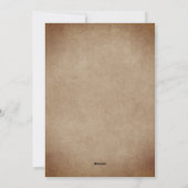 Cartes Pour Fêtes Annuelles Bois rustique Vieux Script Joyeux Noël (Dos)