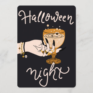 Cartes Pour Fêtes Annuelles Boisson magique à l'oeil pour la nuit d'Halloween