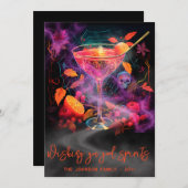 Cartes Pour Fêtes Annuelles Boissons Alcoolisées Spirituelles Cocktail Épouvan (Devant / Derrière)