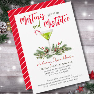 Cartes Pour Fêtes Annuelles Boissons de fête Martini Maison ouverte pour les F