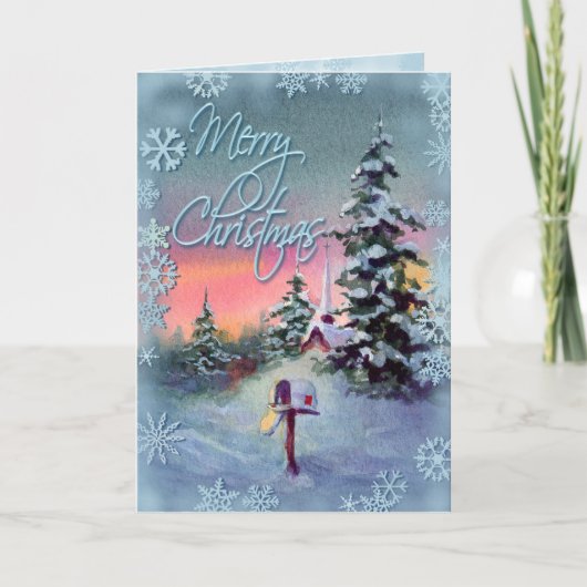 Cartes Pour Fêtes Annuelles BOÎTE AUX LETTRES de JOYEUX NOËL par SHARON SHARPE (Devant)