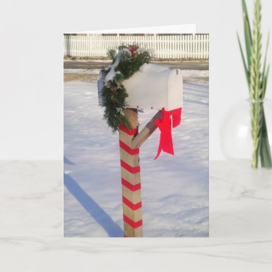 Cartes Pour Fêtes Annuelles Boîte aux lettres de vacances (Devant)